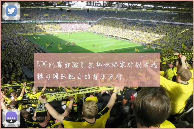 EDG比赛经验引发热议玩家对战术选择与团队配合的看法分析