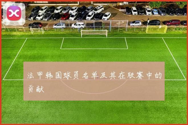 法甲韩国球员名单及其在联赛中的贡献